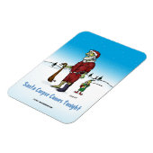 Santa Corpse Funny Zombie Cartoon Magnet (Linke Seite)