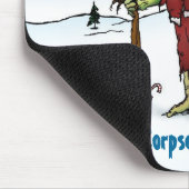 Santa Corpse Funny Zombie Cartoon Mousepad (Ecke)