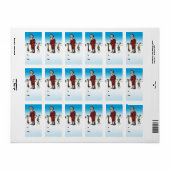 Santa Corpse Zombie Gift Labels Adressaufkleber (Vorne)