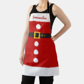 Santa Costume Elf Individuelle Name Weihnachten Schürze (InSitu)