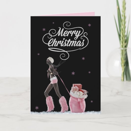 SANTA COULD NEVER CHRISTMAS CARD KARTE (Vorderseite)