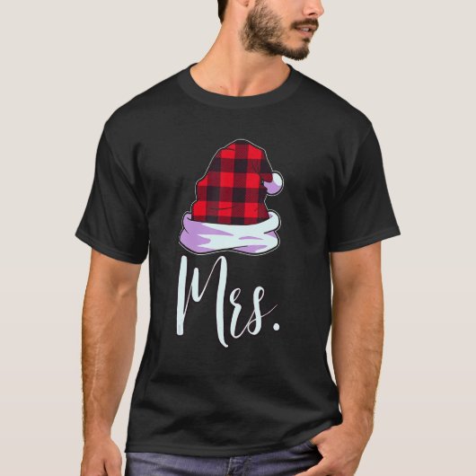 Santa Couples Matching Christmas PJs For Couples R T-Shirt (Vorderseite)