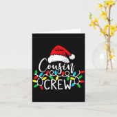 Santa Cousin Crew Christmas Matching Pajamas For K Karte (Gelbe Blume)