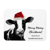Santa Cow-Holstein Milchkuh Magnet (Horizontal)