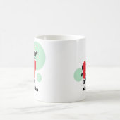 Santa Cow Name Weihnachten Kaffeetasse (Mittel)