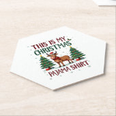 Santa Cow Xmas Tree Lights This Is My Christmas Pa Untersetzer (angewinkelt)