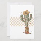 Santa Cowboy Retro Weihnachts Geburtstagsparty Einladung (Rückseite)