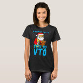 Santa Coworker Christmas Swagazon Checked Twice St T-Shirt (Vorne ganz)