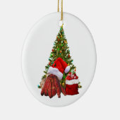 Santa Crab Funny Christmas Hermit Crab Lover Keramik Ornament (Rechts)