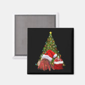 Santa Crab Funny Christmas Hermit Crab Lover Magnet (Vorderseite/Rückseite)