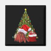 Santa Crab Funny Christmas Hermit Crab Lover Magnet (Vorne)
