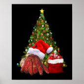 Santa Crab Funny Christmas Hermit Crab Lover Poster (Vorne)