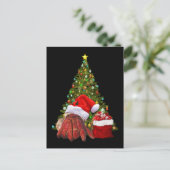 Santa Crab Funny Christmas Hermit Crab Lover Postkarte (Stehend Vorderseite)
