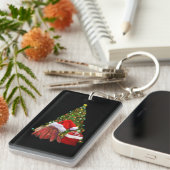 Santa Crab Funny Christmas Hermit Crab Lover Schlüsselanhänger (Vorderseite rechts)