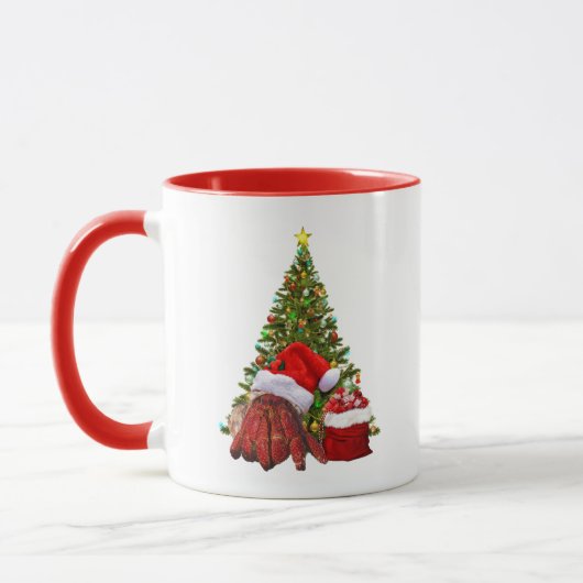 Santa Crab Funny Christmas Hermit Crab Lover Tasse (Links)