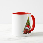 Santa Crab Funny Christmas Hermit Crab Lover Tasse (VorderseiteRechts)