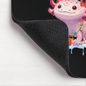 Santa Crab Riding Axolotl Rentierfisch Weihnachtss Mousepad (Ecke)