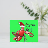 Santa Crawdad (Santa Craws) Postkarte (Stehend Vorderseite)
