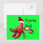 Santa Crawdad (Santa Craws) Postkarte (Vorne/Hinten)