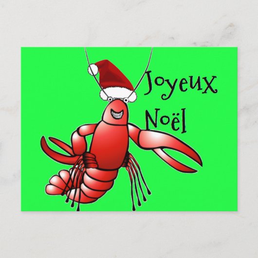 Santa Crawdad (Santa Craws) Postkarte (Vorderseite)