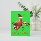 Santa Crawdad (Santa Craws) Postkarte (Stehend Vorderseite)
