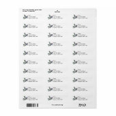 Santa Crow Pine Return Address Labels (Vorne)
