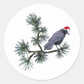 Santa Crow Pine Stickers (Vorderseite)