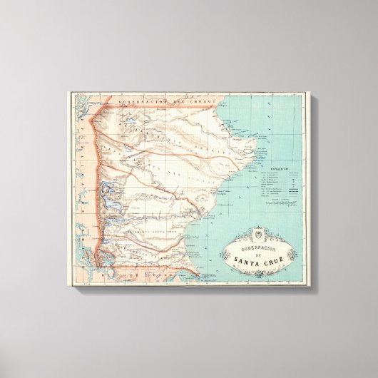 Santa Cruz, Argentinien Leinwanddruck (Vorderseite)