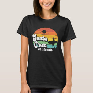 Santa Cruz Beach California Vintag Retro Surfer m T-Shirt