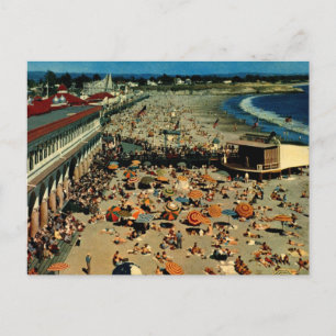 Santa Cruz Beach, Kalifornien Vintag Postkarte
