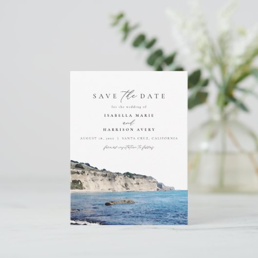 Santa Cruz Beach Skyline Postkarte (Stehend Vorderseite)