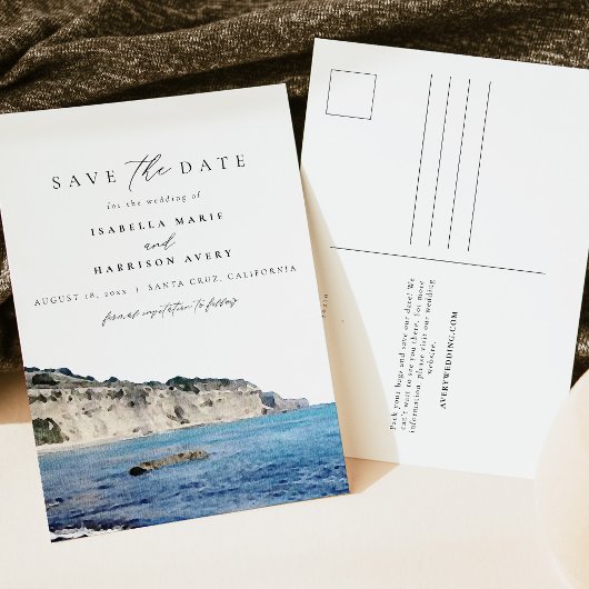 Santa Cruz Beach Skyline Postkarte