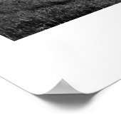 Santa Cruz Berge in Schwarz und Weiß Poster (Ecke)