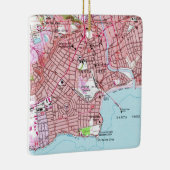 Santa Cruz CA 1955 Karte Keramikornament (Rechts)