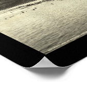 Santa Cruz CA Beach Foto 1908 Poster (Ecke)