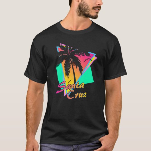 Santa Cruz CA California 70er 80er Summer Retro Ei T-Shirt (Vorderseite)