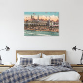 Santa Cruz, CA - Casino und Santa Cruz Beach Leinwanddruck (Insitu (Schlafzimmer))