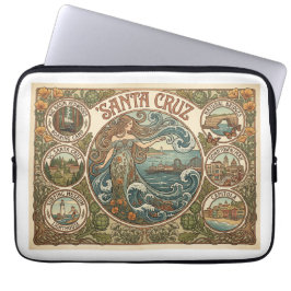 Santa Cruz California Art‑Nouveau Coast Laptopschutzhülle