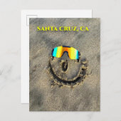 Santa Cruz California Beach Postcard Karte (Vorne/Hinten)