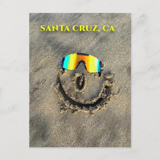 Santa Cruz California Beach Postcard Karte (Vorderseite)