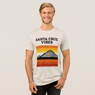 Santa Cruz California Boardwalk Stimmung Tri-Blend Shirt