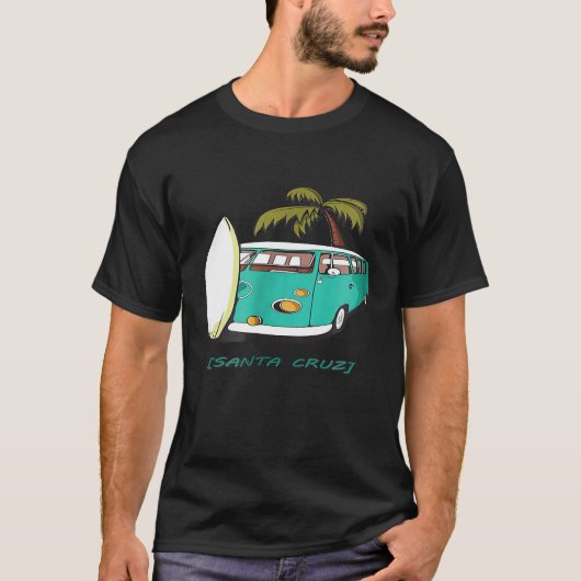 Santa Cruz California CA Surf Van Souvenir T-Shirt (Vorderseite)