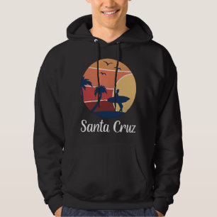 Santa Cruz California Ca Surfing Surfer Vintag Su Hoodie