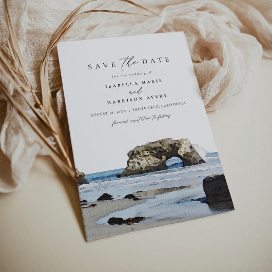 SANTA CRUZ California Coast Skyline Save the Date Einladung