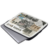 Santa Cruz California Collage – Protest Art Laptopschutzhülle (Vorne Knopf)