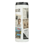 Santa Cruz California Collage – Protest Art Thermosbecher (Rückseite)