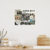 Santa Cruz California Collage – Protestkunst Poster (Küche)