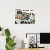 Santa Cruz California Collage – Protestkunst Poster (Heimbüro)
