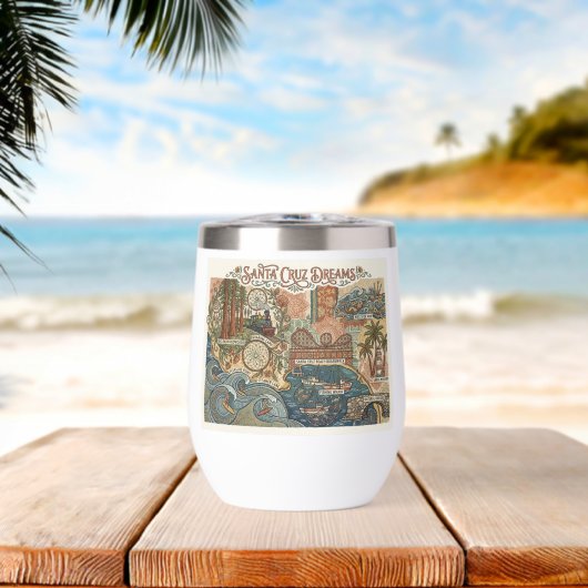 Santa Cruz California Dreams Map UCSC Surfing (Strand (gedreht))