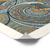 Santa Cruz California Dreams Map UCSC Surfing Poster (Ecke)